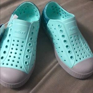 Native girls Jefferson glitter child 10 yucca blue